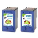 Tusze Zamienniki 57 do HP (C9503AE) (Kolorowe) (dwupak)