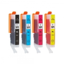 Tusze Zamienniki CLI-571 CMYK do Canon (0386C005) (czteropak)