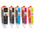 Tusze Zamienniki PGI-570/CLI-571 CMYK do Canon (0372C004) (komplet)