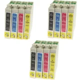 3x Tusze Zamienniki T0715 (C13T07154010) (komplet) do Epson Stylus SX218