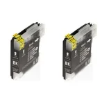 Tusze Zamienniki LC-1100 BK (LC1100BKBP2) (Czarne) (dwupak) do Brother DCP-J715W