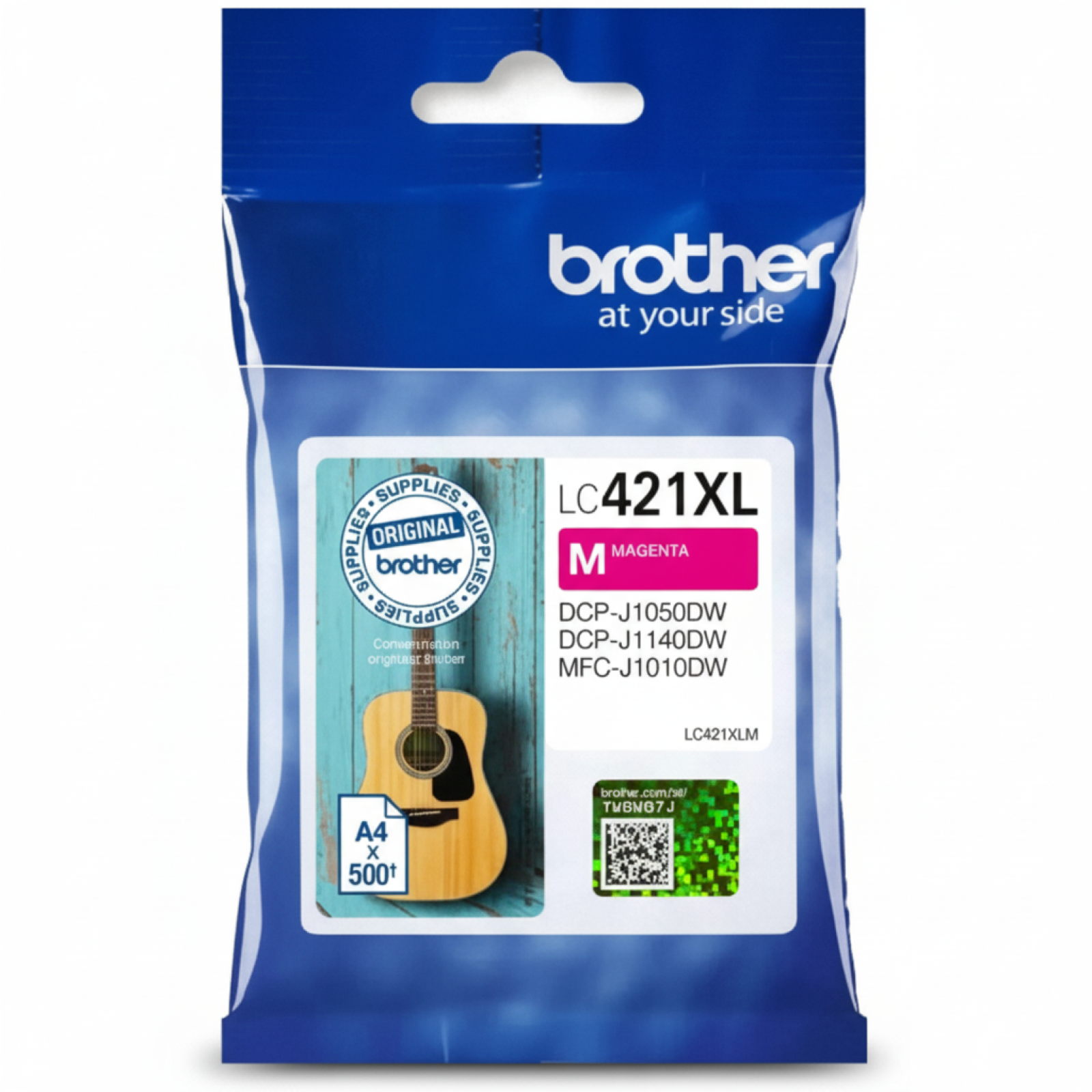 Tusz Oryginalny Brother LC-421 XL M (LC421XLM) (Purpurowy)