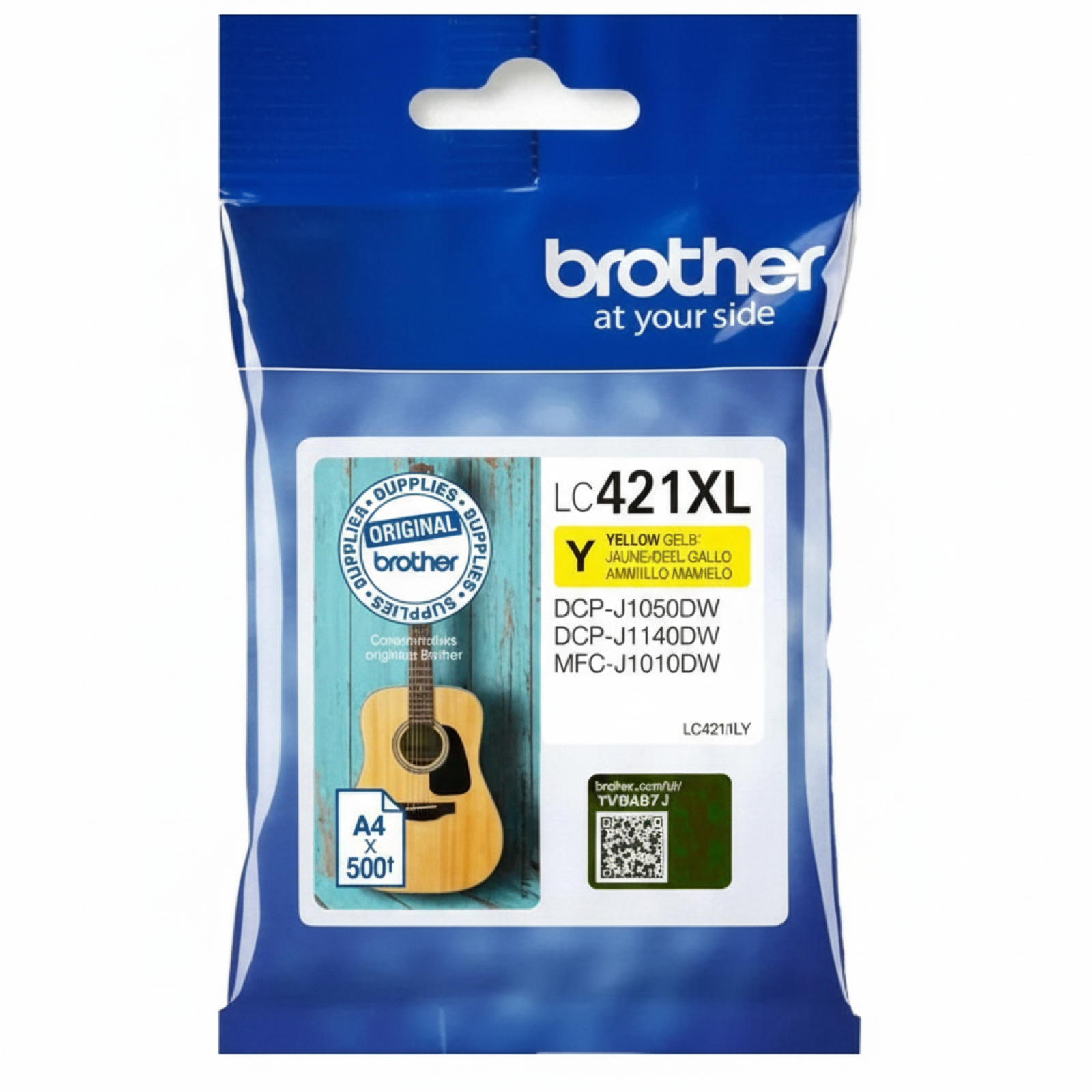 Tusz Oryginalny Brother LC-421 XL Y (LC421XLY) (Żółty)