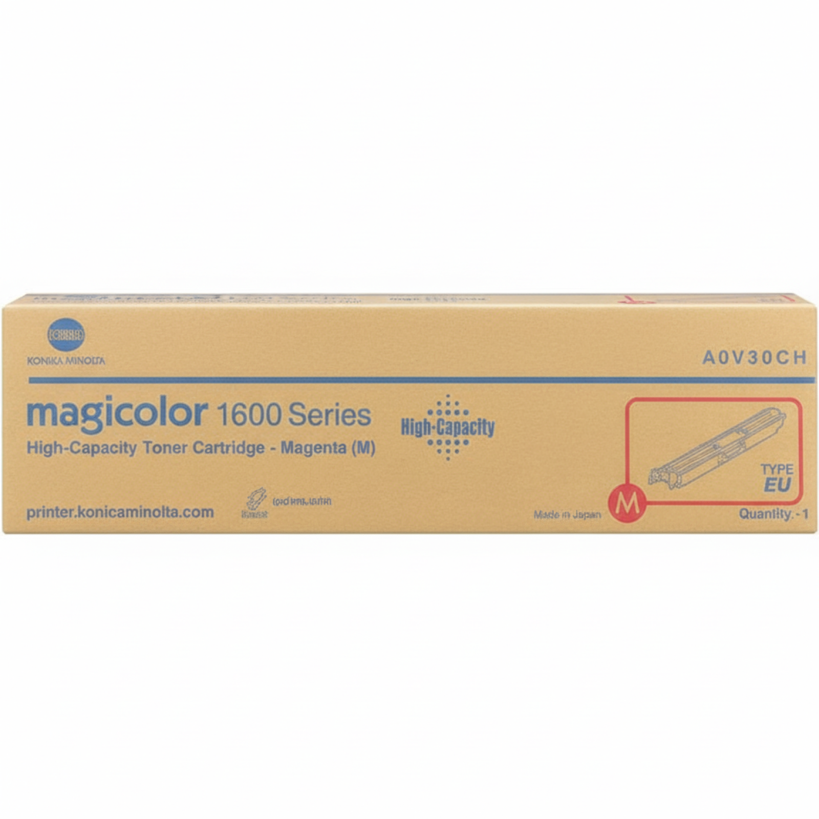 Toner Oryginalny KM MC 1600W 1690MF (A0V30CH) (Purpurowy)