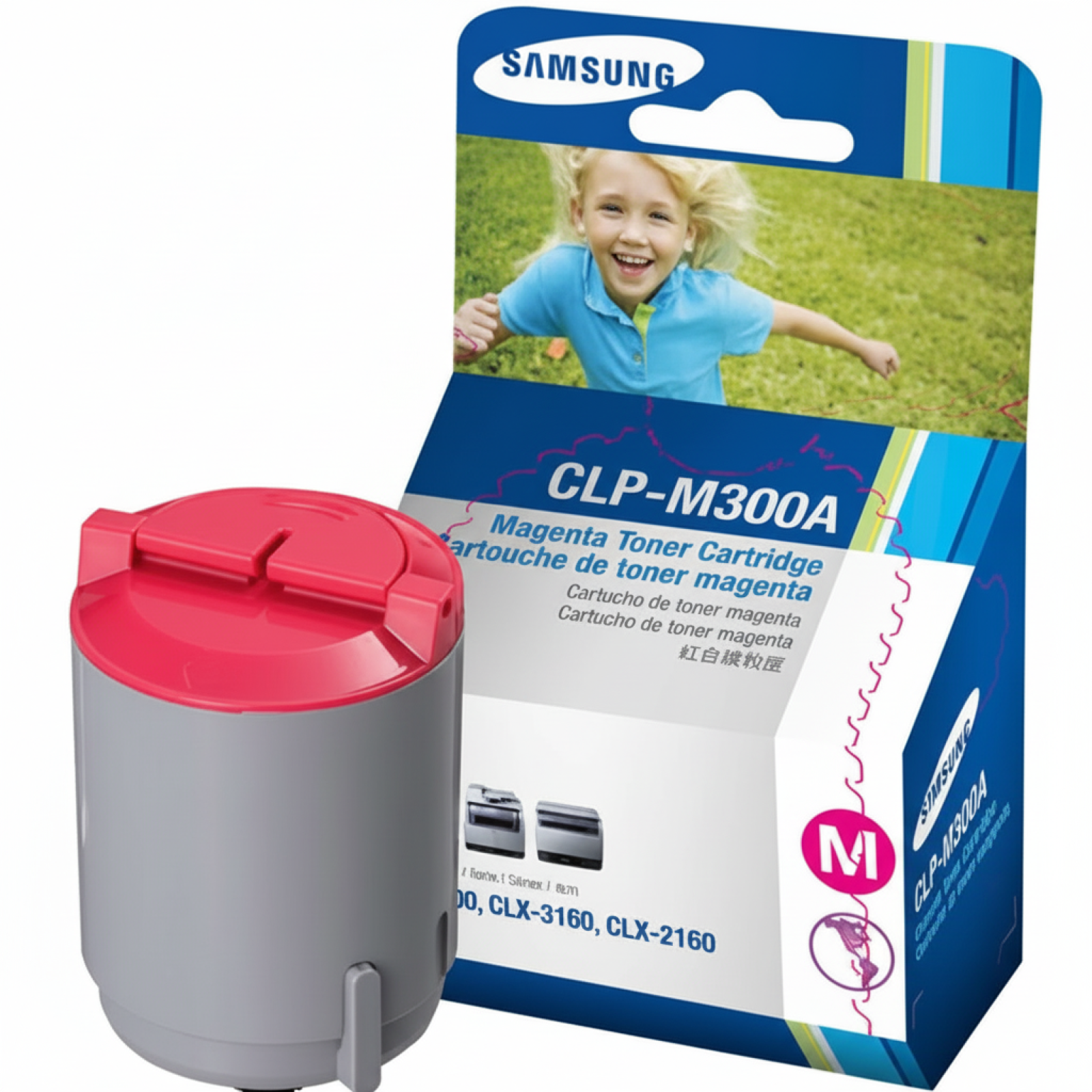Toner Oryginalny Samsung CLP-M300A (CLP-M300A) (Purpurowy)