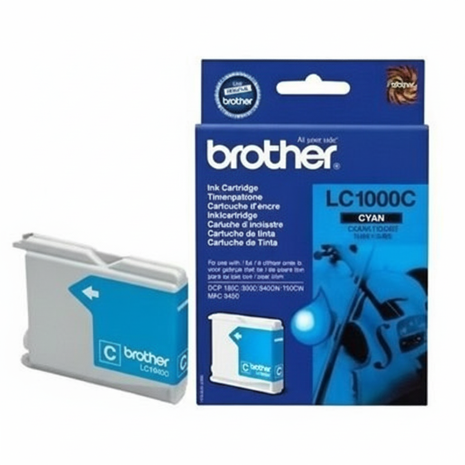 Tusz Oryginalny Brother LC-1000 C (LC1000C) (Błękitny)