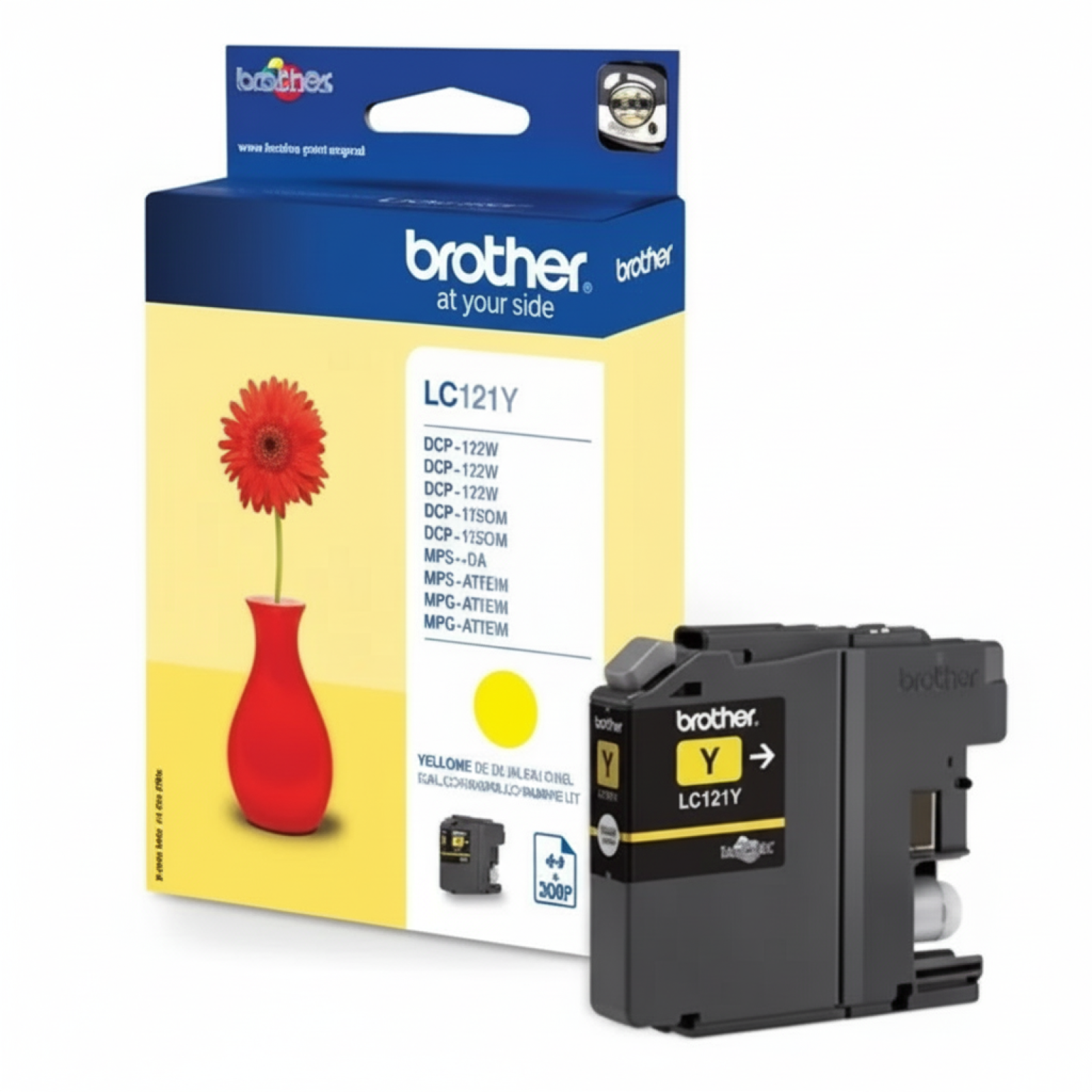 Tusz Oryginalny Brother LC-121 Y (LC121Y) (Żółty)