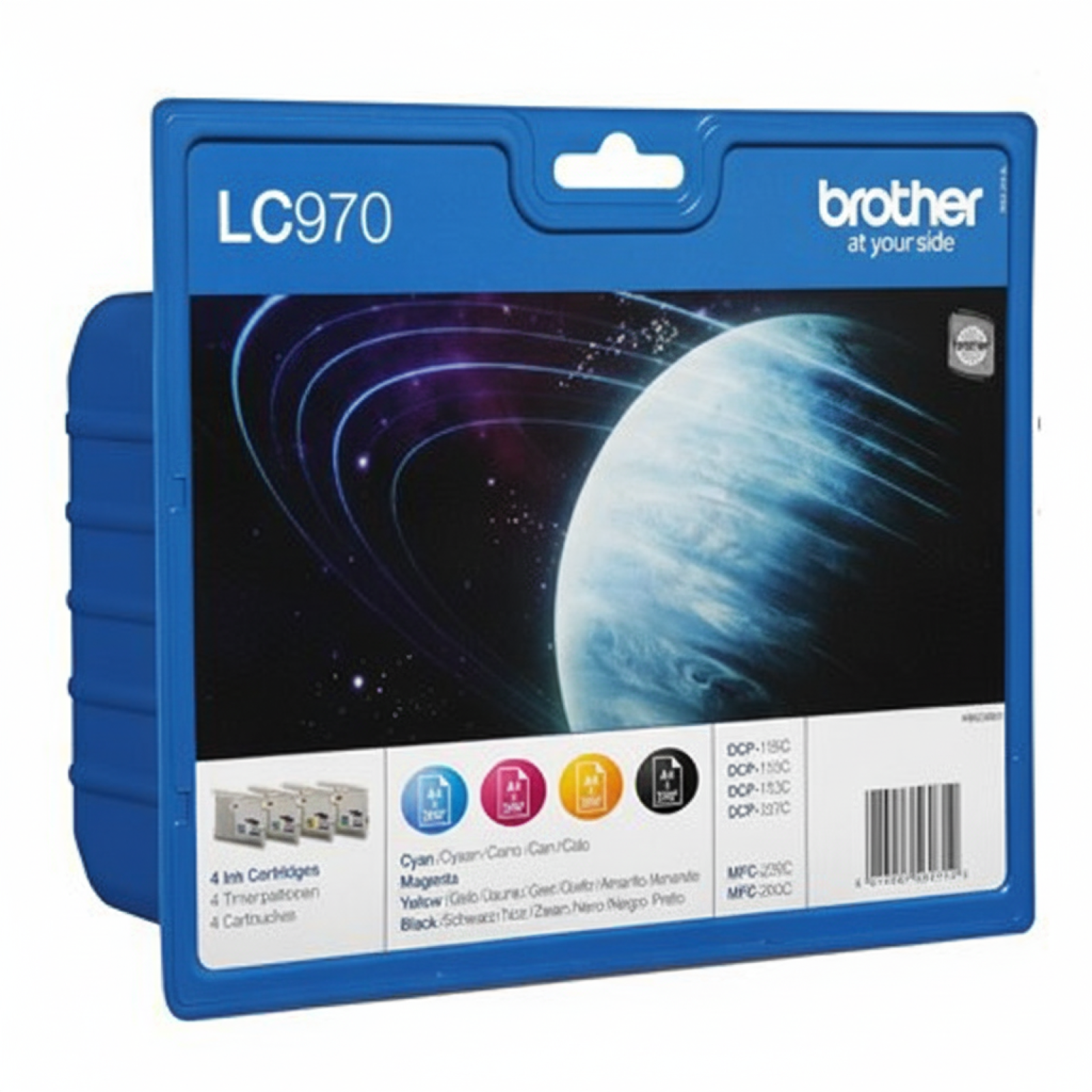 Tusze Oryginalne Brother LC-970 CMYK (LC970VALBP) (komplet)
