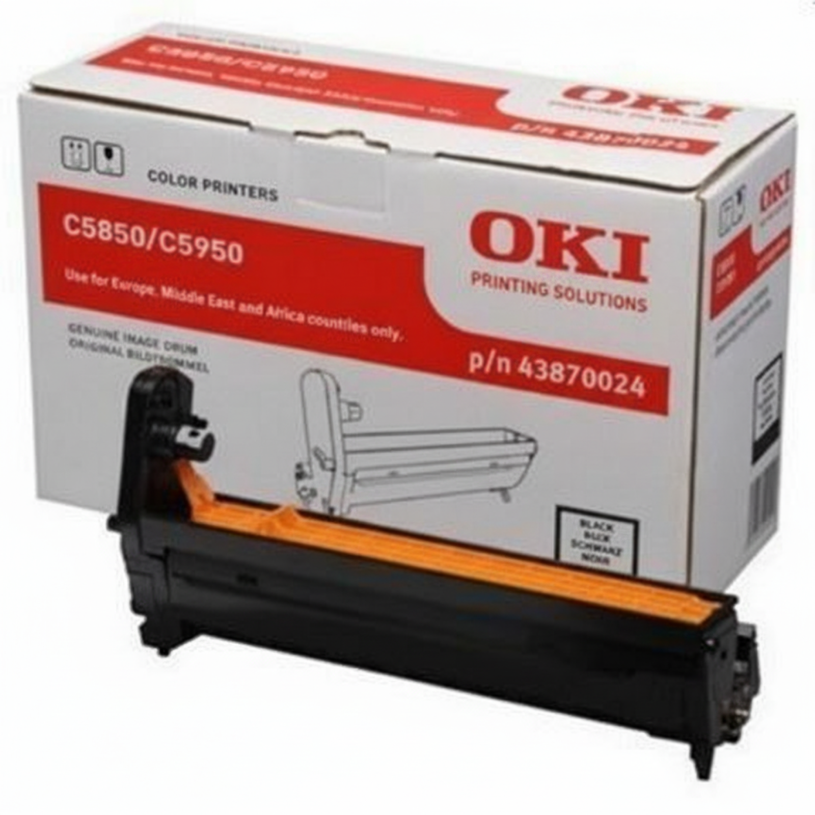 Bęben Oryginalny Oki C5650 5750 (43870008) (Czarny)