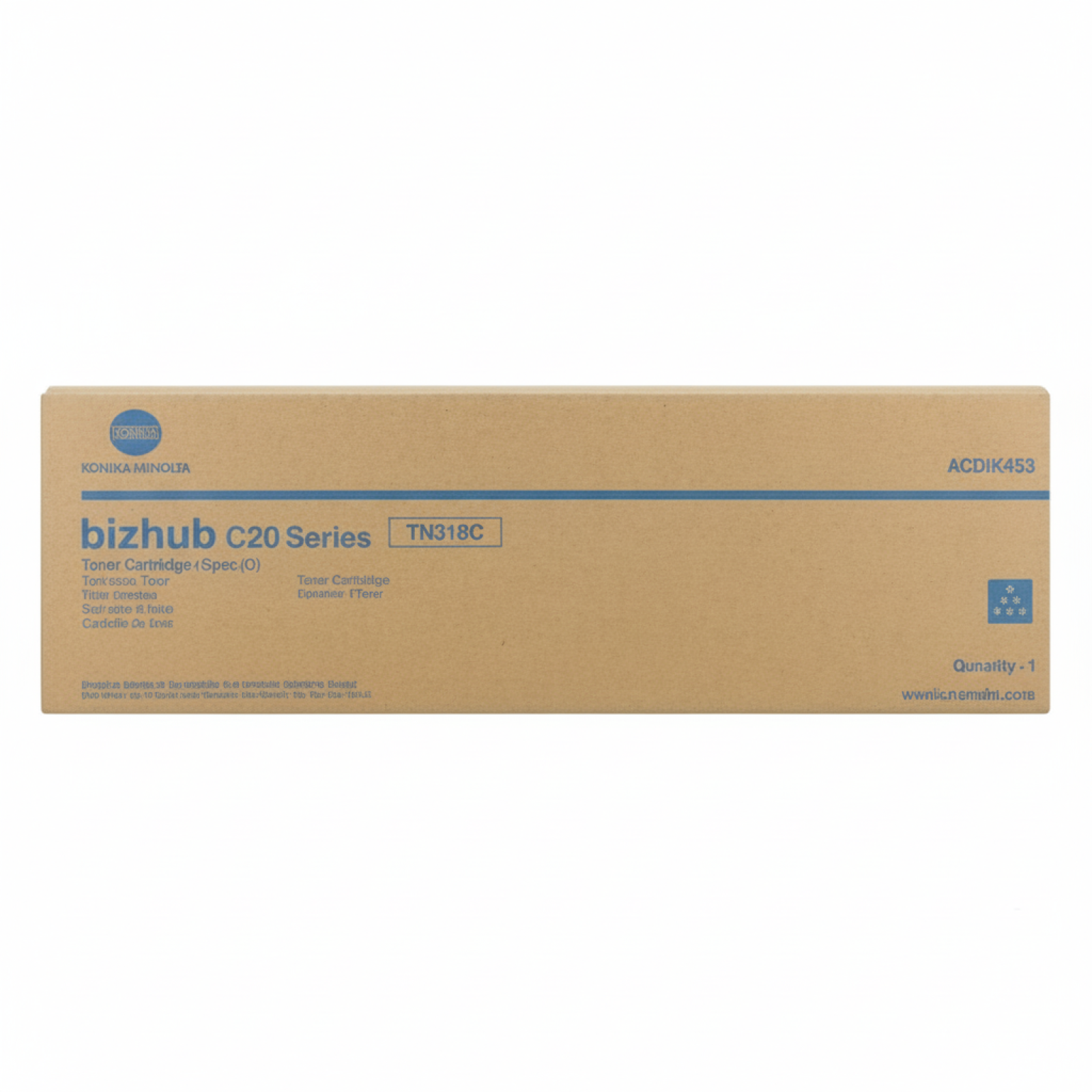 Toner Oryginalny KM TN-318C (A0DK453) (Błękitny)