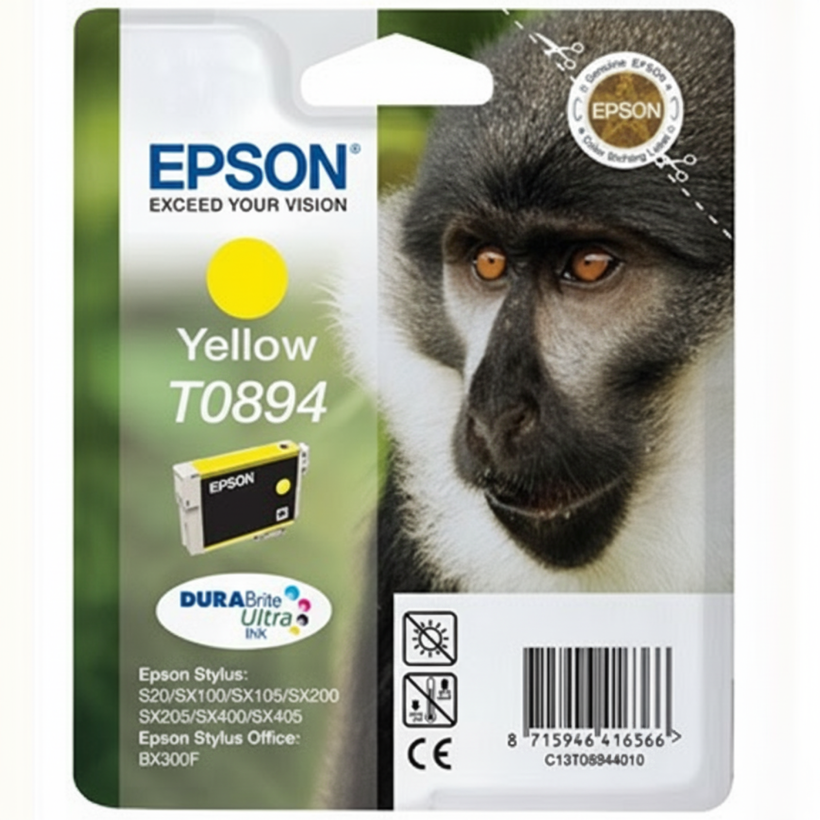 Tusz Oryginalny Epson T0894 (C13T08944011) (Żółty)