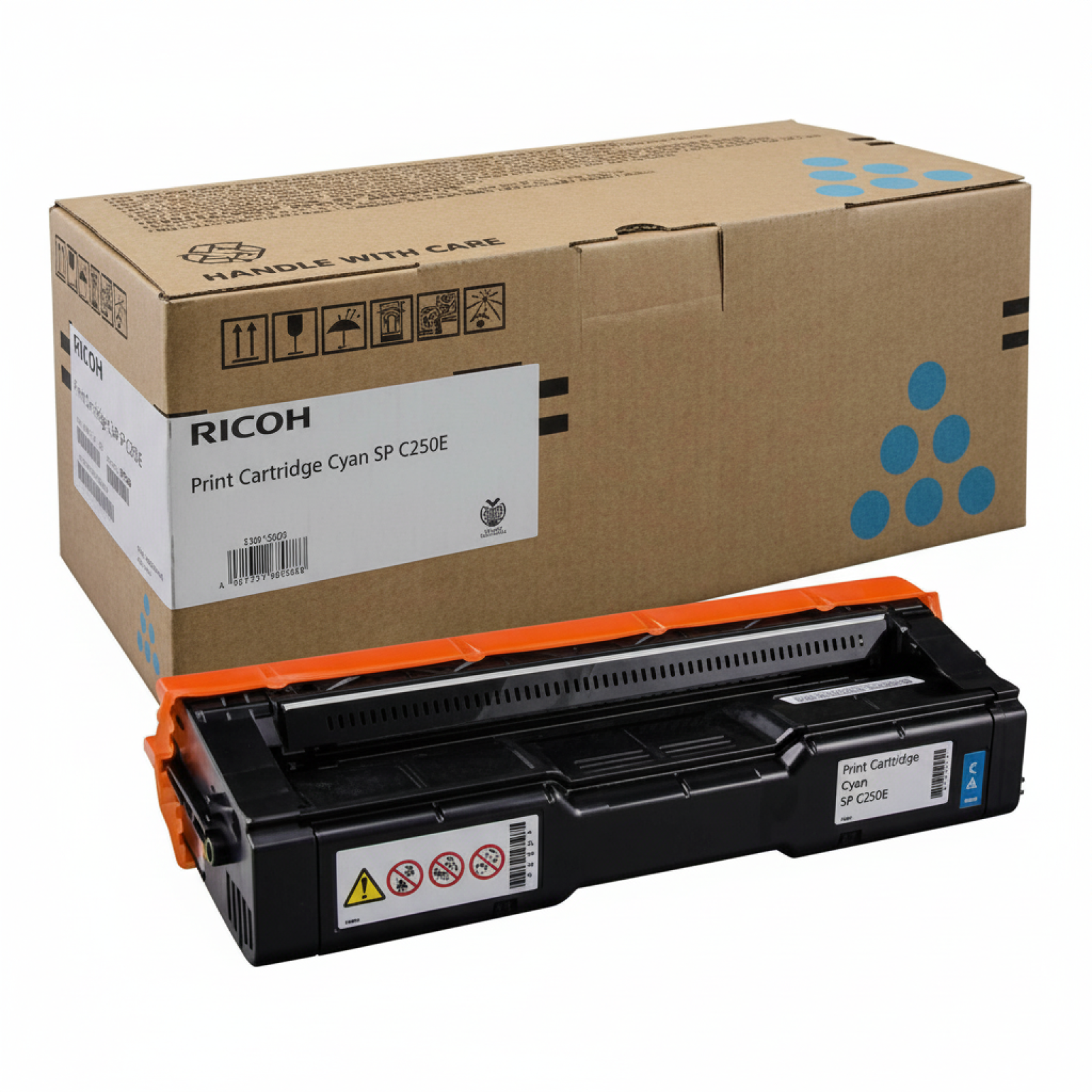 Toner Oryginalny Ricoh C250E (407544) (Błękitny)