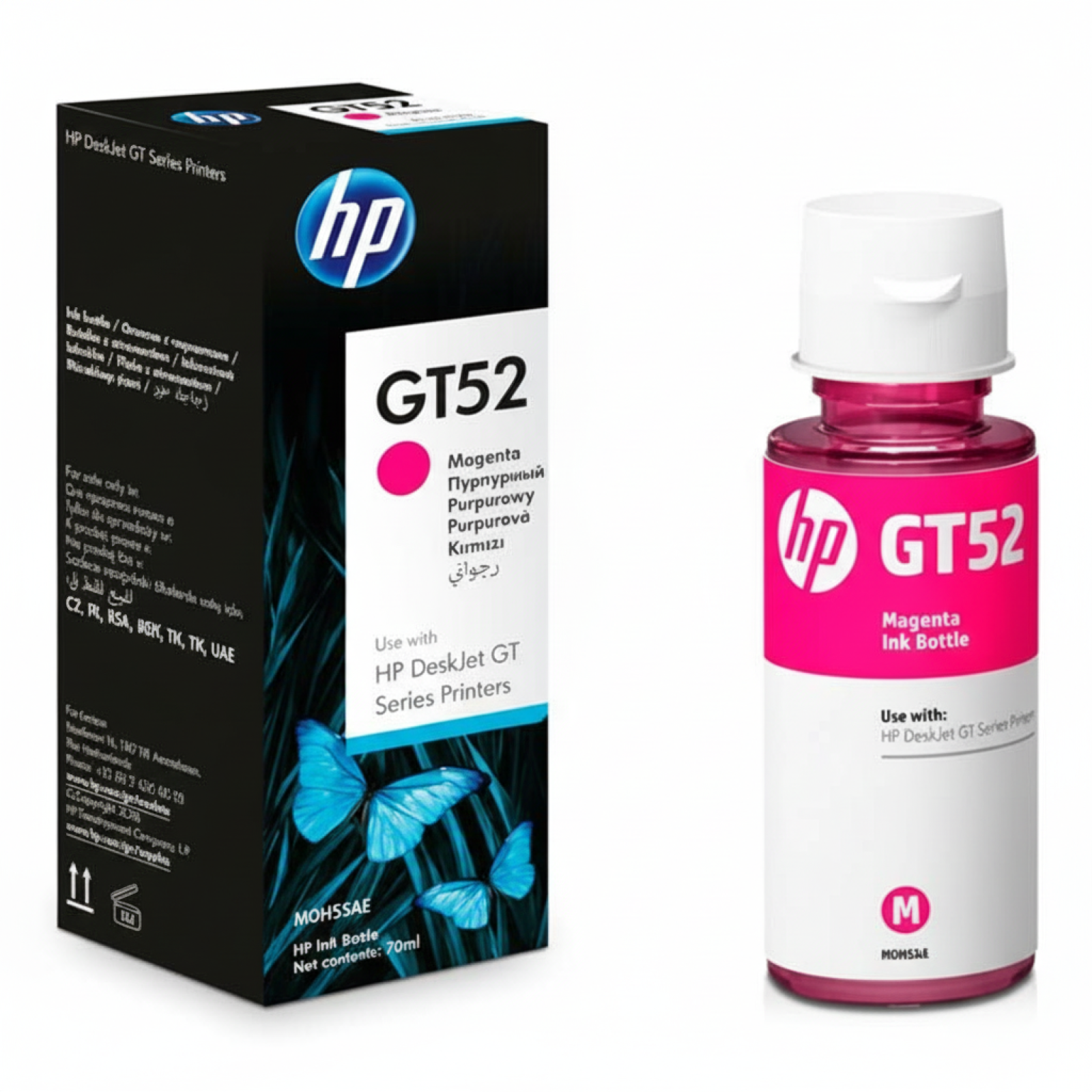 Tusz Oryginalny HP GT52 (M0H55AE) (Purpurowy)