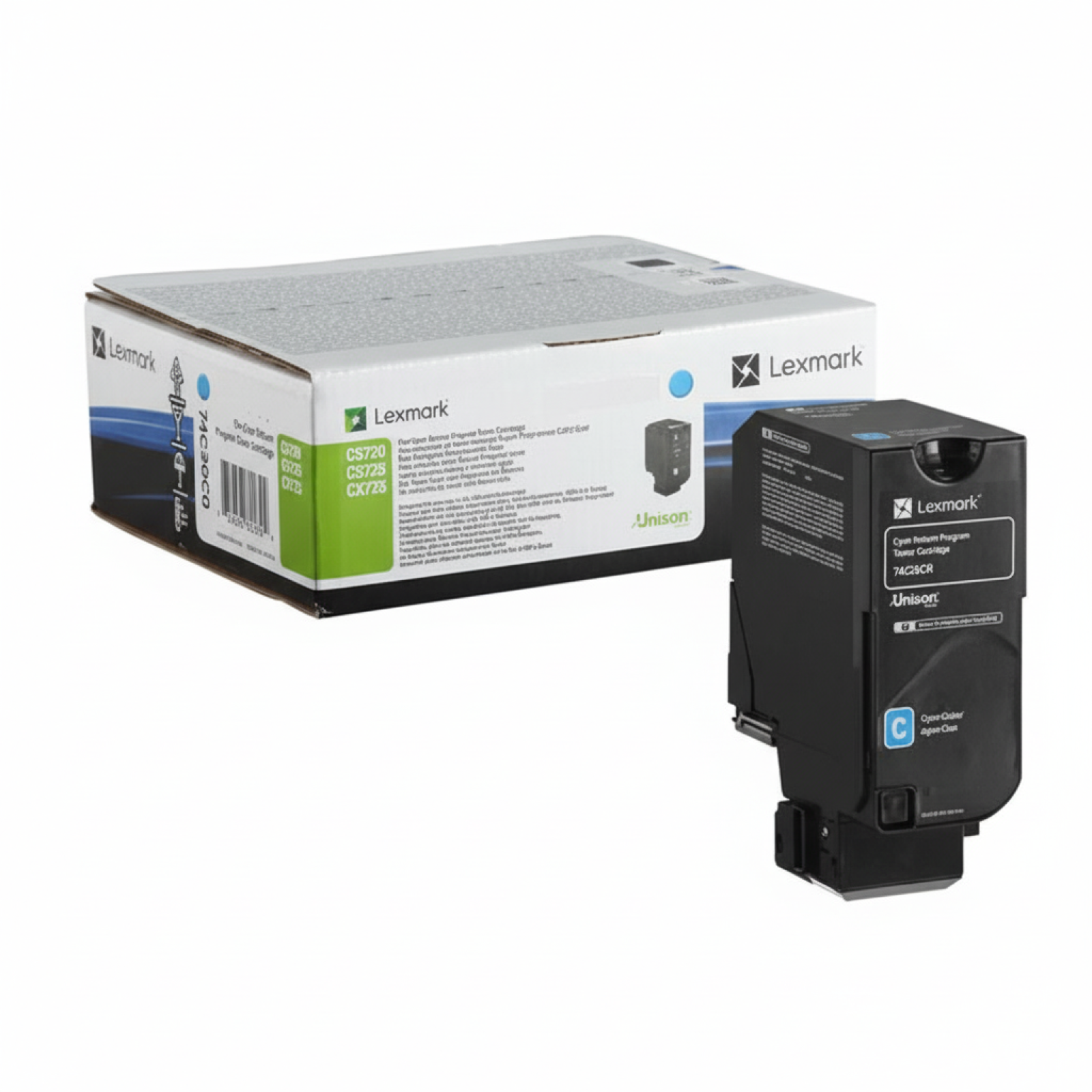 Toner Oryginalny Lexmark CX725 H C (74C2HCE) (Błękitny)