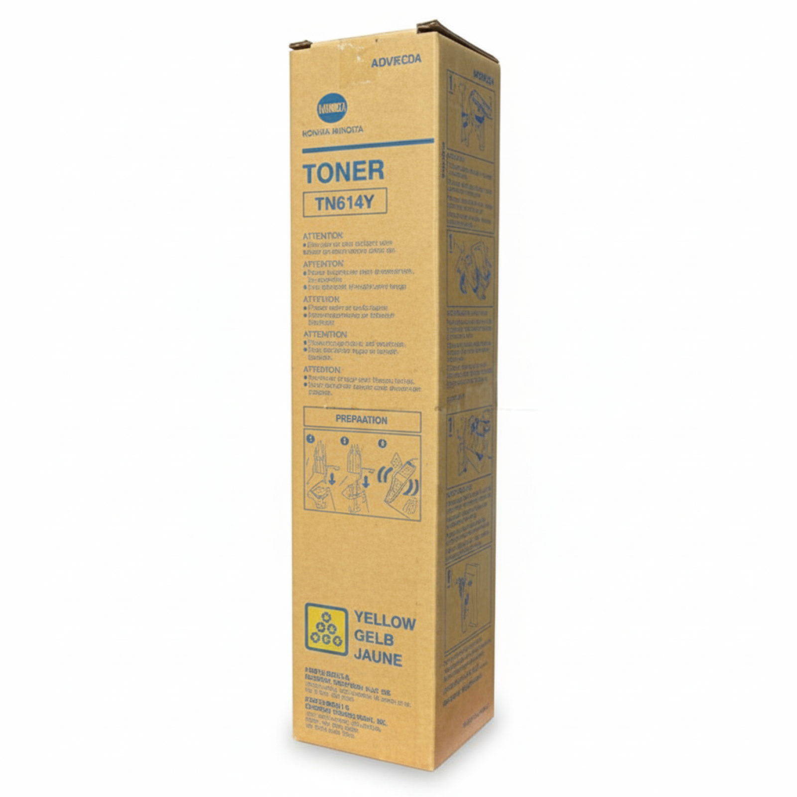Toner Oryginalny KM TN-614Y (A0VW254) (Żółty)