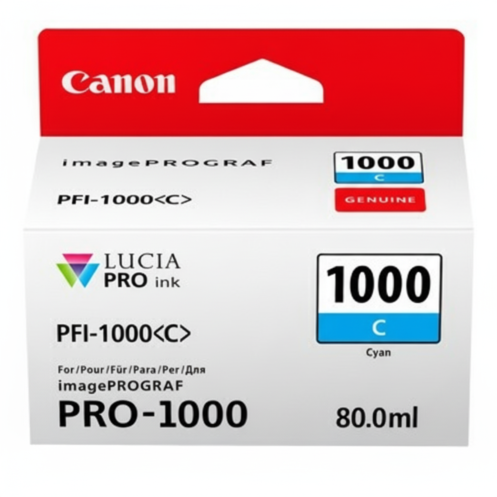 Tusz Oryginalny Canon PFI-1000C (0547C002) (Błękitny)