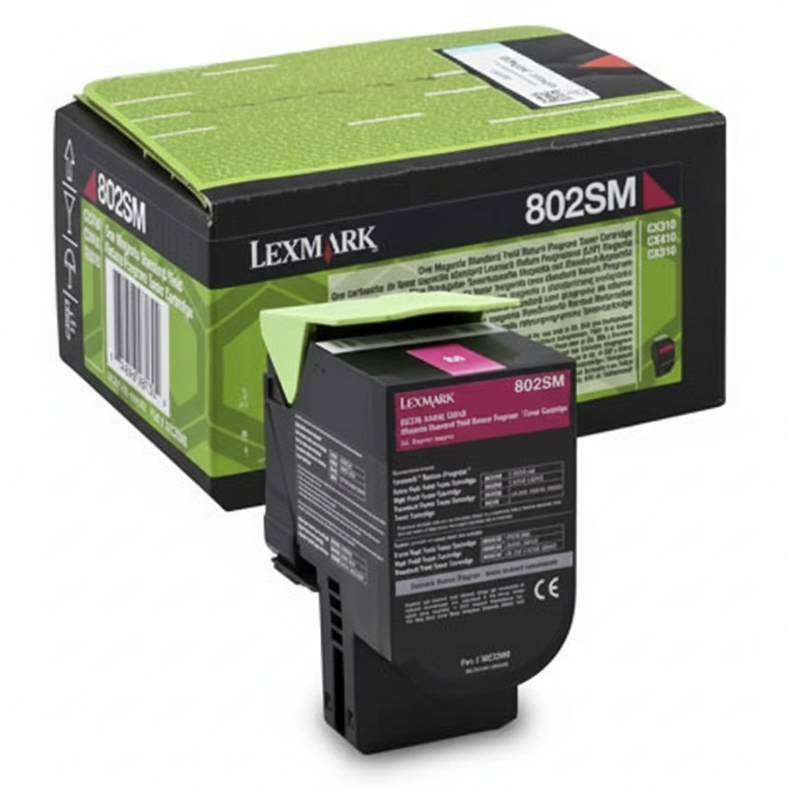 Toner Oryginalny Lexmark 802M (80C2SM0) (Purpurowy)
