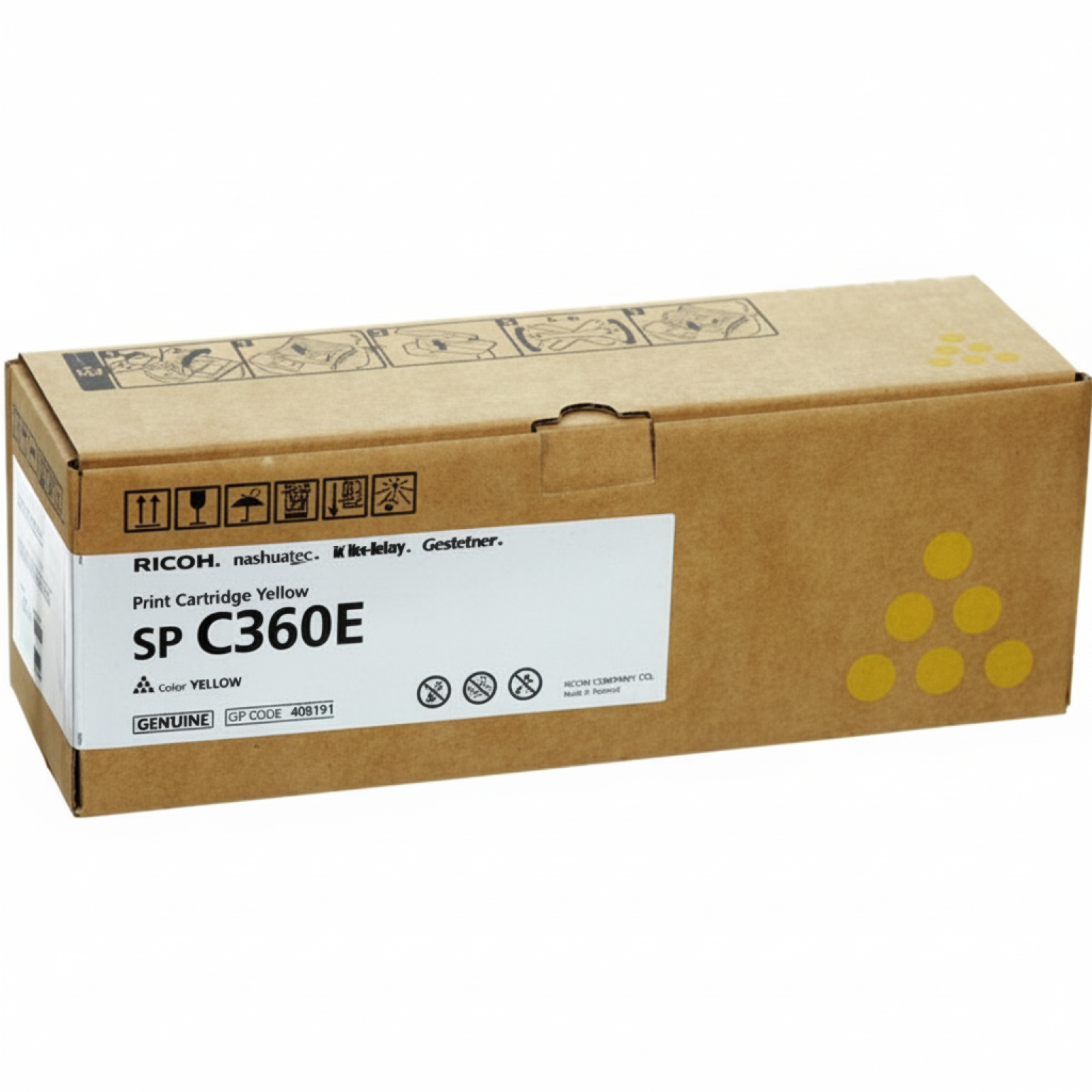 Toner Oryginalny Ricoh C360E (408191) (Żółty)