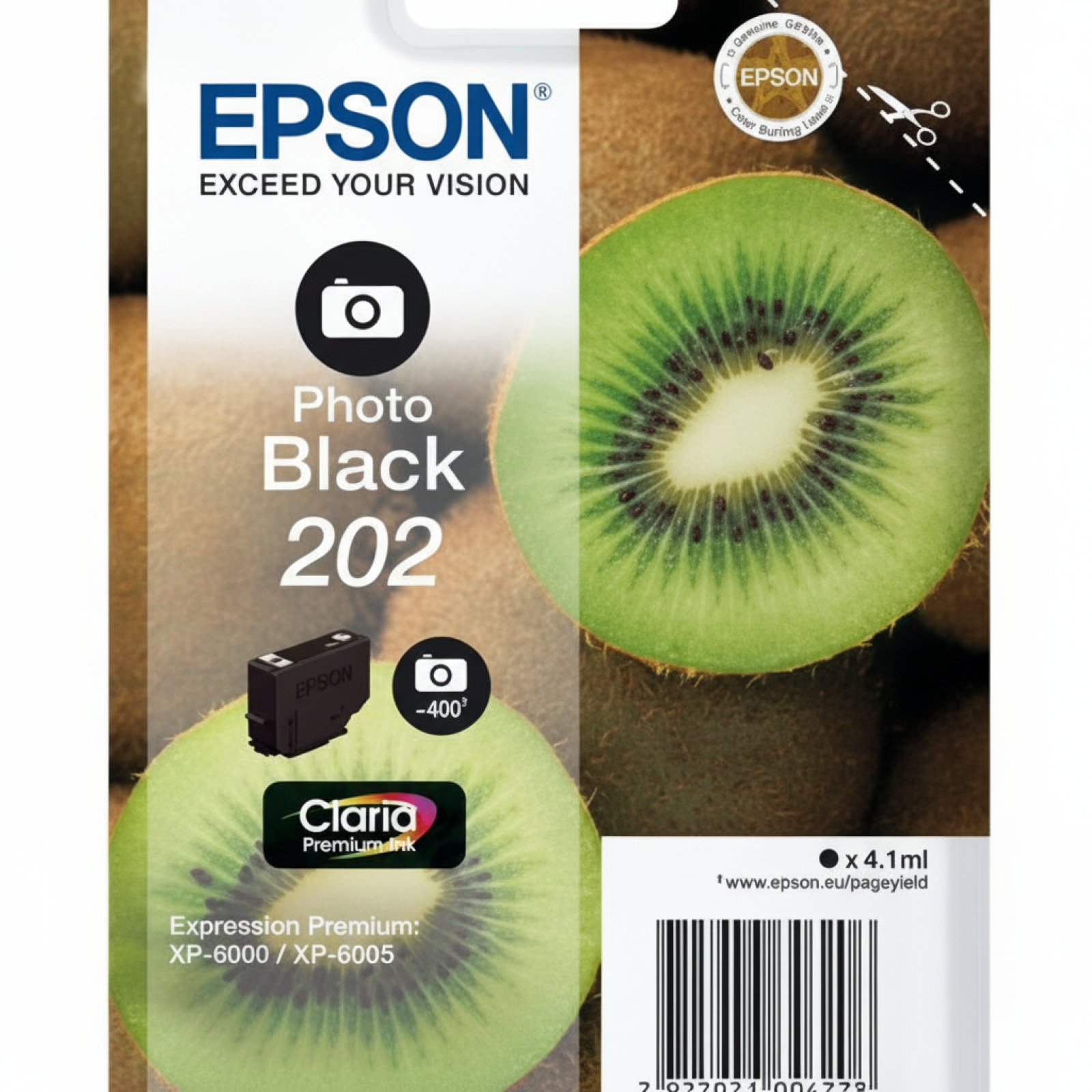 Tusz Oryginalny Epson 202 (C13T02F14010) (Czarny Foto)
