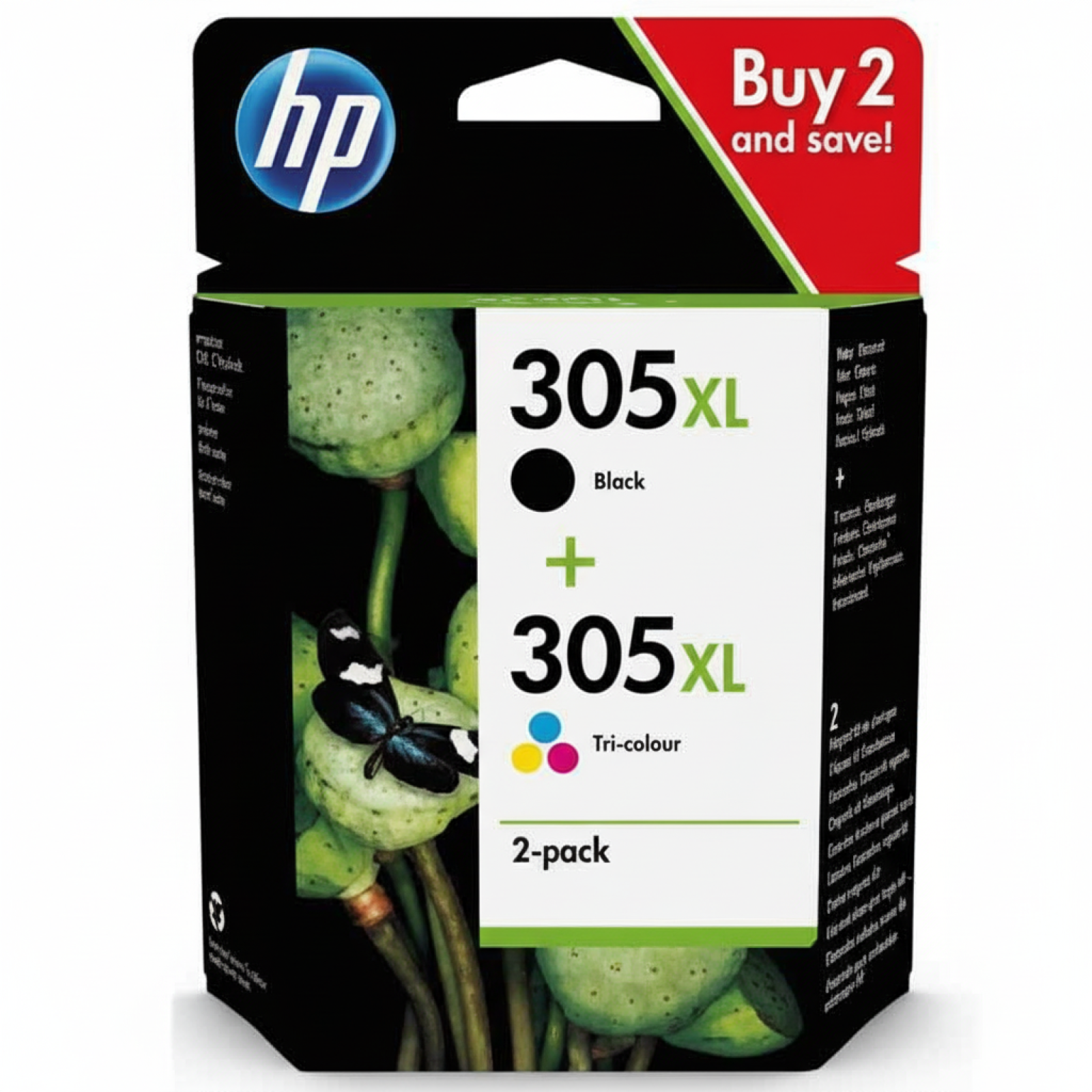 Tusze Oryginalne HP 305 XL BK + 305 XL C (6ZA94AE) (komplet)