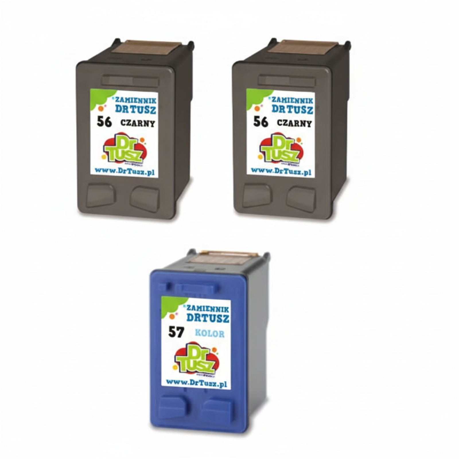 Tusze Zamienniki 2x 56 + 57 do HP (SD399AE) (komplet)
