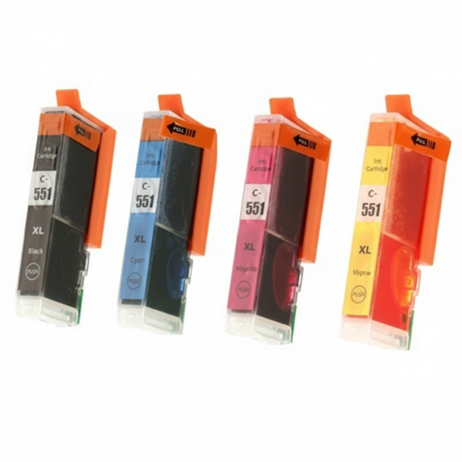 Tusze Zamienniki CLI-551 CMYK do Canon (6509B008, 6509B009) (czteropak)