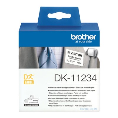Etykiety Oryginalne Brother DK-11234 (DK11234) (Biały) (Biała, 260 szt., 60 mm, 86 mm)