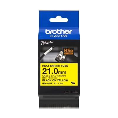 Rurka Termokurczliwa Oryginalna Brother HSe-651E (HSe-651E) (Żółty)