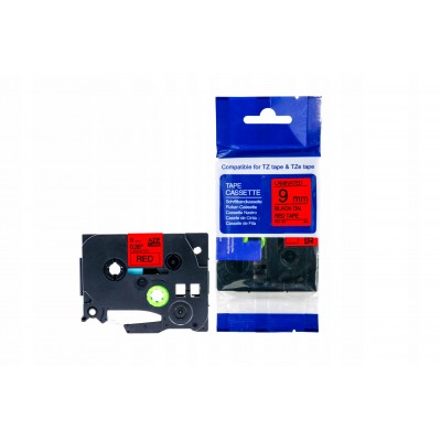 Taśma Oryginalna Brother TZe-421 (TZE421) (Czerwony) (9 mm, 8 m)
