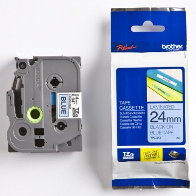 Taśma Oryginalna Brother TZe-551 (TZe-551) (Niebieski) (24 mm, 8 m, Niebieska)