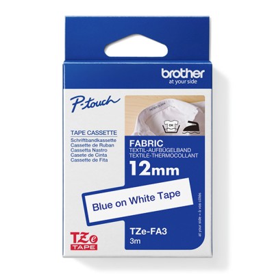 Taśma Oryginalna Brother TZe-FA3 (TZe-FA3) (Niebieski) (3 mm, 3 m, Niebieska)