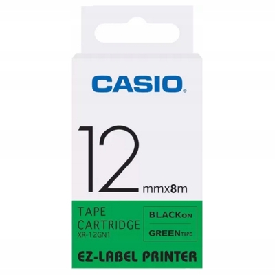 Taśma Oryginalna Casio XR-12GN1 (XR-12GN1) (Zielony)