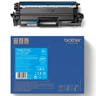 Toner Oryginalny Brother TN-821 XLC (TN821XLC) (Błękitny)
