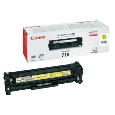 Toner Oryginalny Canon CRG-718 Y (2659B002AA) (Żółty)