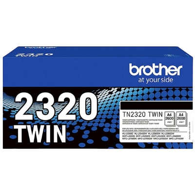 Tonery Oryginalne Brother TN-2320 TWIN (TN2320TWIN) (Czarne) (dwupak)