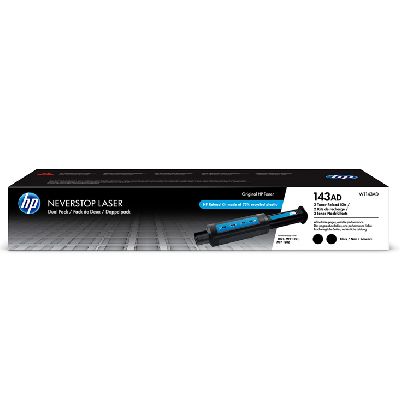 Tonery Oryginalne HP 143A (W1143AD) (Czarne) (dwupak)
