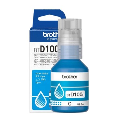 Tusz Oryginalny Brother BT-D100 C (BTD100C) (Błękitny)