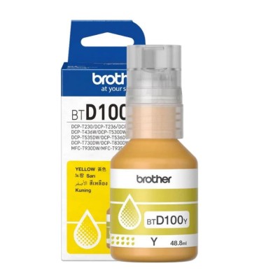 Tusz Oryginalny Brother BT-D100 Y (BTD100Y) (Żółty)