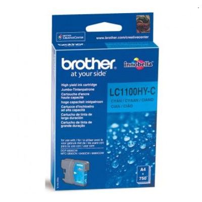 Tusz Oryginalny Brother LC-1100 XL C (LC1100HYC) (Błękitny)