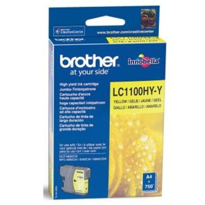 Tusz Oryginalny Brother LC-1100 XL Y (LC1100HYY) (Żółty)