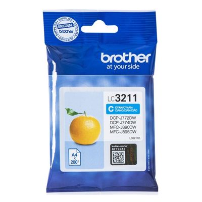 Tusz Oryginalny Brother LC-3211 C (LC-3211C) (Błękitny)