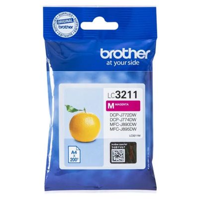 Tusz Oryginalny Brother LC-3211 M (LC3211M) (Purpurowy)