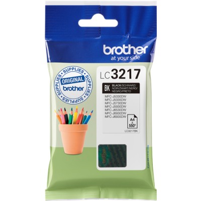 Tusz Oryginalny Brother LC-3217 BK (LC3217BK) (Czarny)