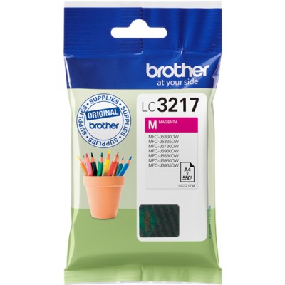 Tusz Oryginalny Brother LC-3217 M (LC-3217M) (Purpurowy)