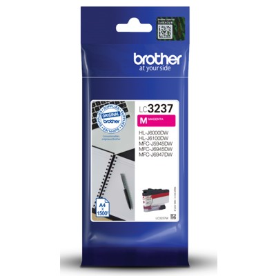 Tusz Oryginalny Brother LC-3237 M (LC3237M) (Purpurowy)