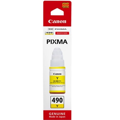 Tusz Oryginalny Canon GI-490 PGY (GI490PGY) (Żółty)