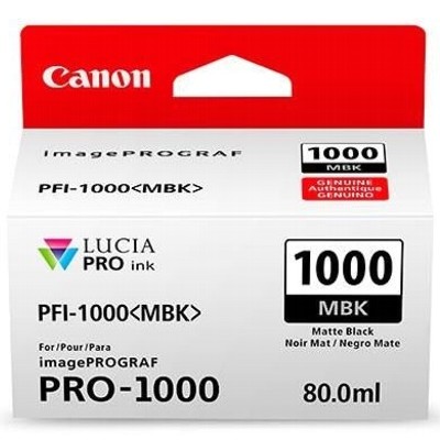 Tusz Oryginalny Canon PFI-1000MBK (0545C002) (Czarny matowy)
