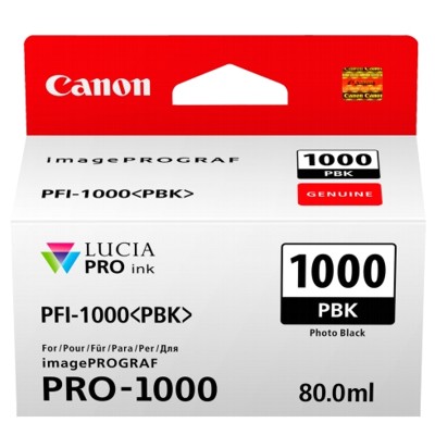 Tusz Oryginalny Canon PFI-1000PBK (0546C002) (Czarny Foto)