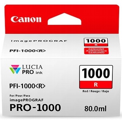 Tusz Oryginalny Canon PFI-1000R (0554C002) (Czerwony)