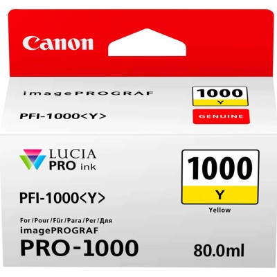 Tusz Oryginalny Canon PFI-1000Y (0549C002) (Żółty)